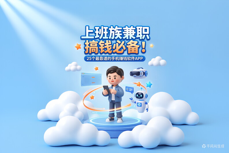 2026年25个最靠谱的手机赚钱软件APP（上班族兼职搞钱必备）